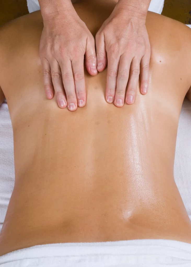 Massage Therapy - Female Back Massage - Centred